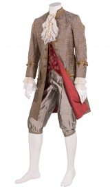 Barock-Gehrock mit Kniehose, Weste und Plastron, um 1760