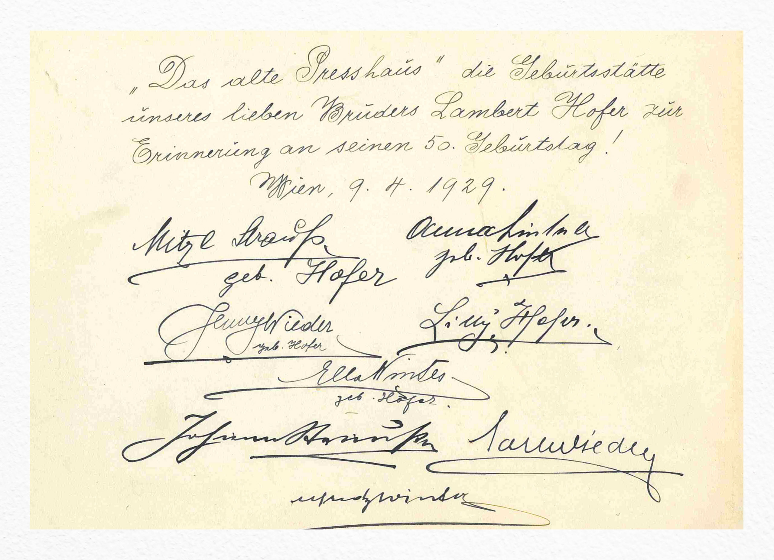Lambert Hofer Ueber Uns Geschichte 1 Lambert Hofer Ueber Uns Geschichte 1